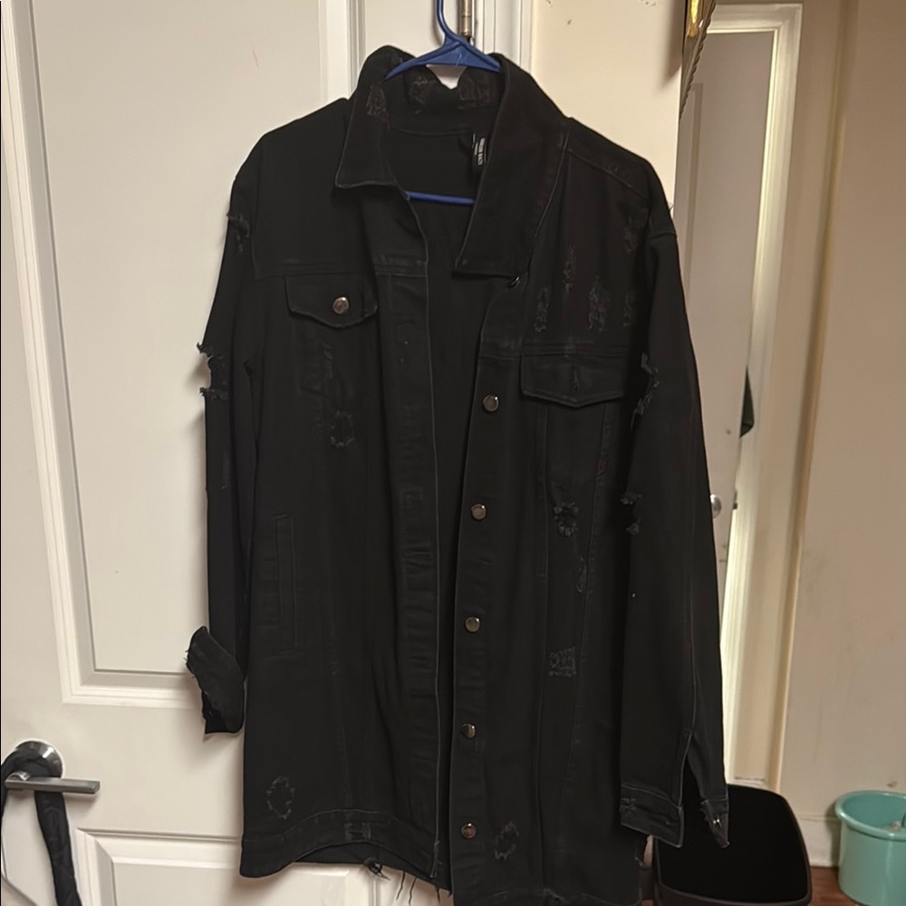 American Bazi Black Lightweight Shirt Jacket